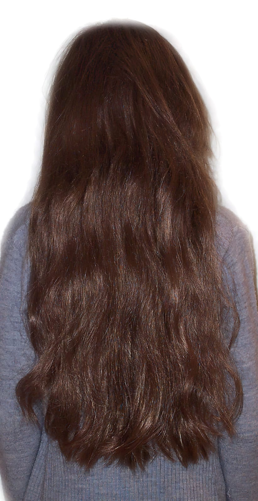 After Picture - Extra Long Brown and Wavy